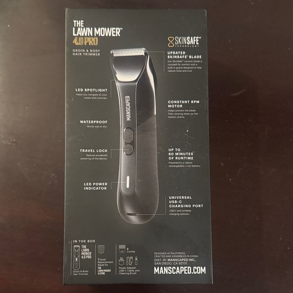 Manscaped Lawn Mower 4.0 Pro Grooming Tool - Black